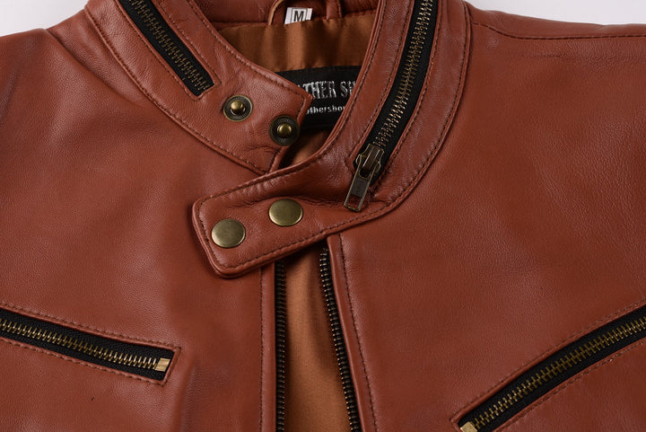 Tom Hanks Classic Brown Leather Jacket | Leather Jackets AU Primeleathershop