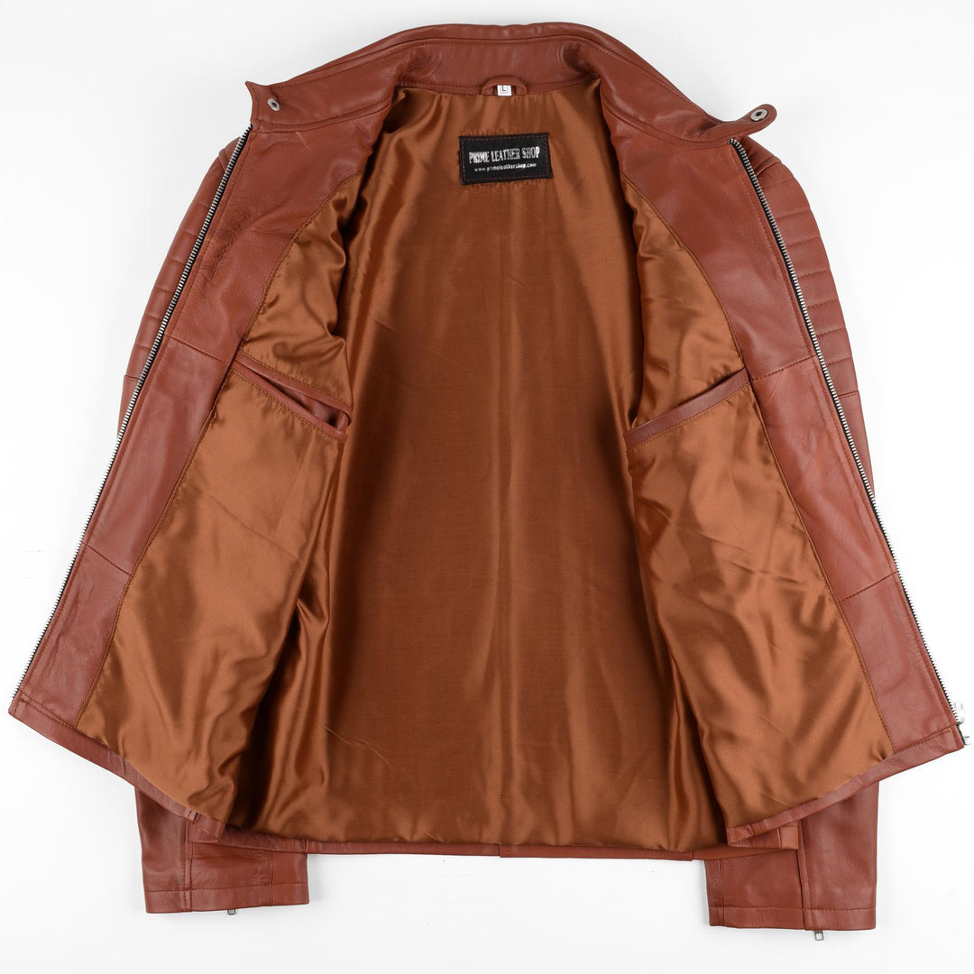 Bruno M Classic Brown Leather Jacket | Leather Jackets AU Primeleathershop