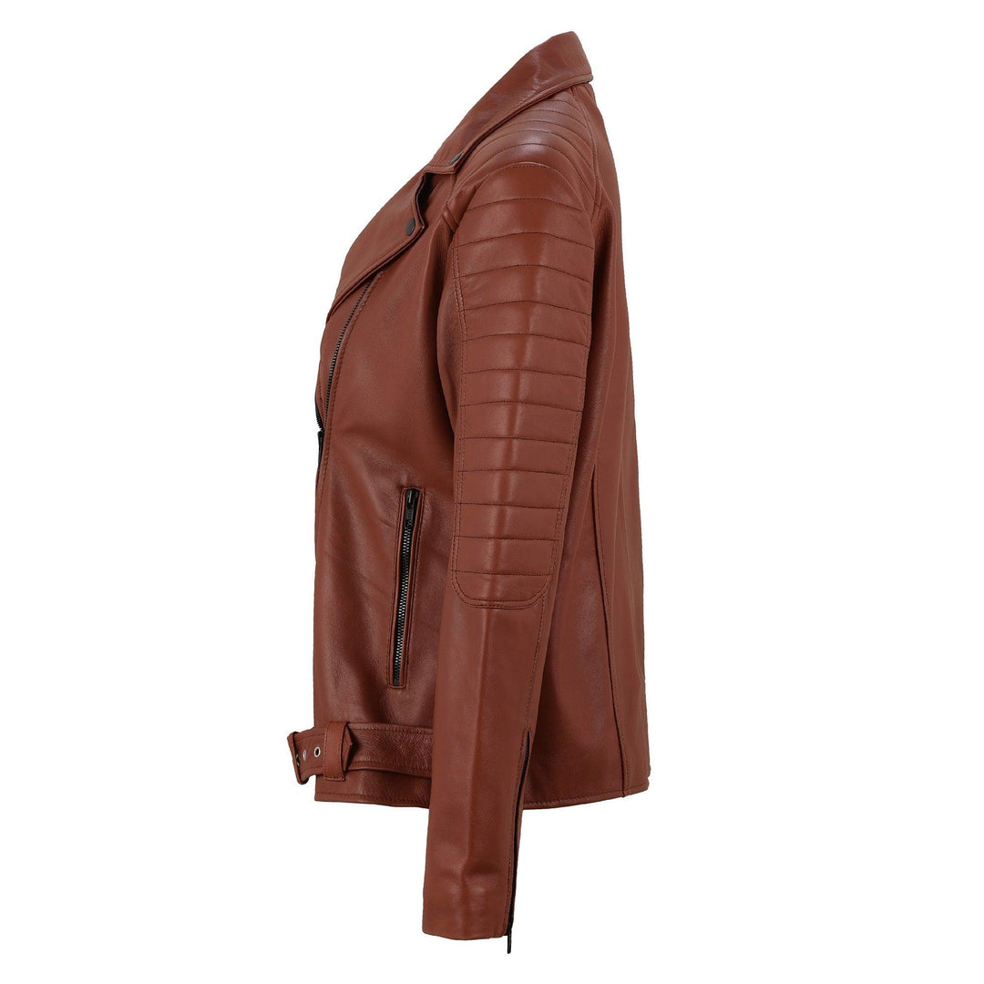 Taylor S Brown Leather Biker Jacket | Leather Jackets AU Primeleathershop