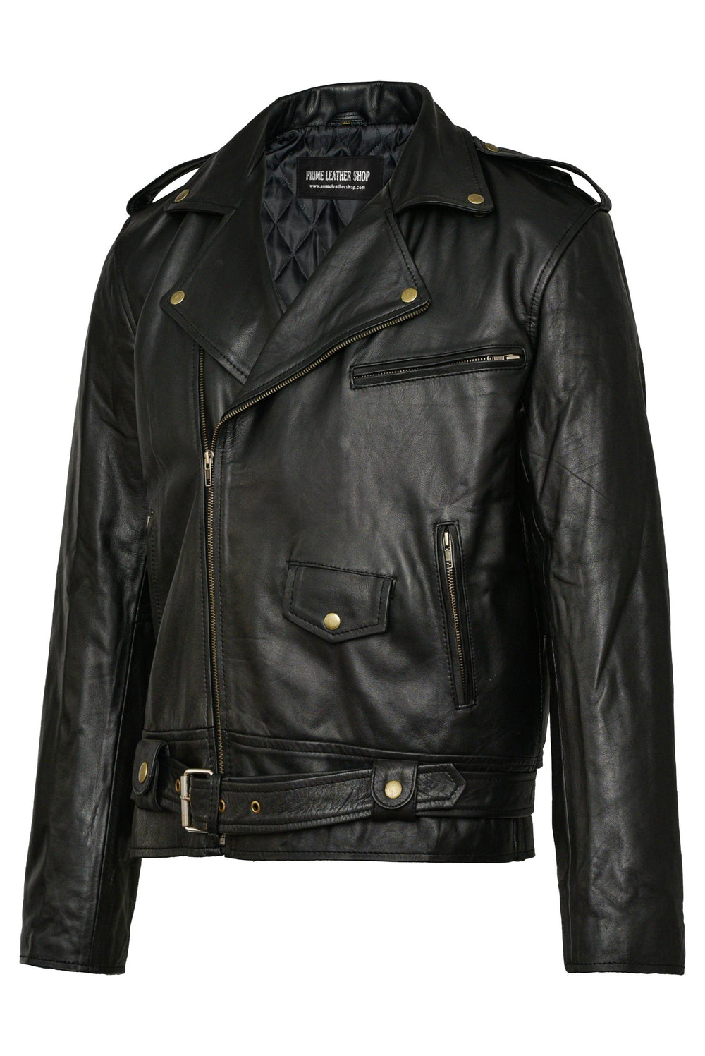 Terminator Red Men's Biker Leather Jacket | PrimeLeatherShop