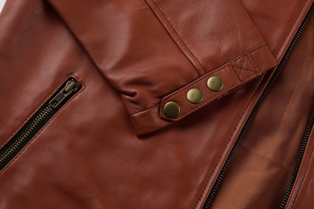 Tom Hanks Classic Brown Leather Jacket | Leather Jackets AU Primeleathershop