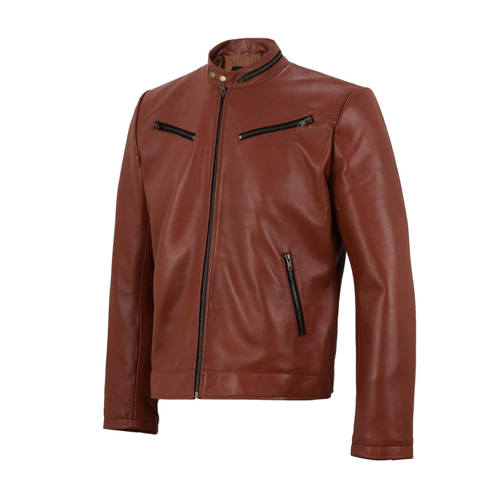 Tom Hanks Classic Brown Leather Jacket | Leather Jackets AU Primeleathershop