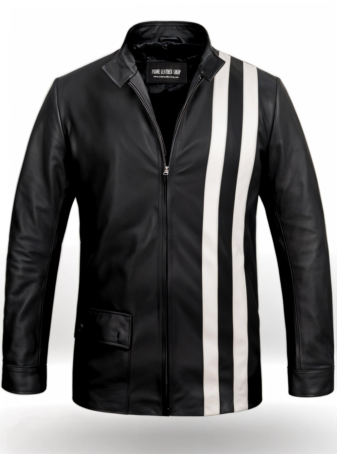 Tommy Varsity Leather Coat | Leather Jackets AU Primeleathershop