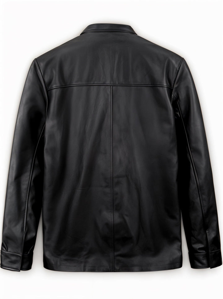 Tommy Varsity Leather Coat | Leather Jackets AU Primeleathershop
