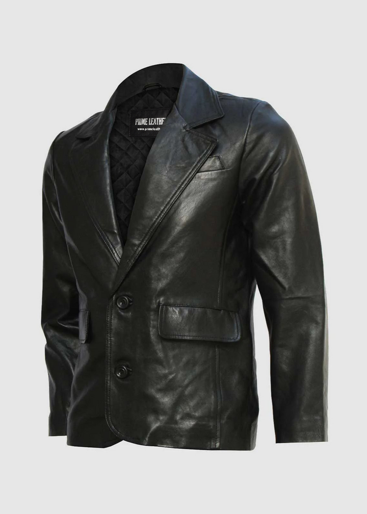Westies Black Formal Leather Coat | Leather Jackets AU Primeleathershop