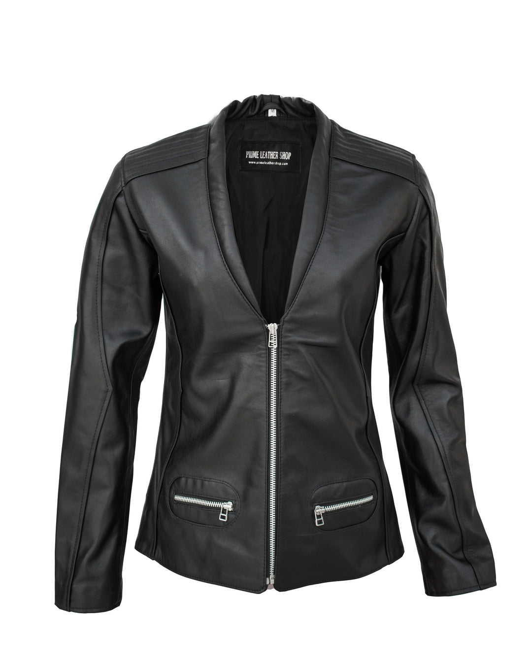 Women’s Black Genuine Leather Coat | Leather Jackets AU Primeleathershop