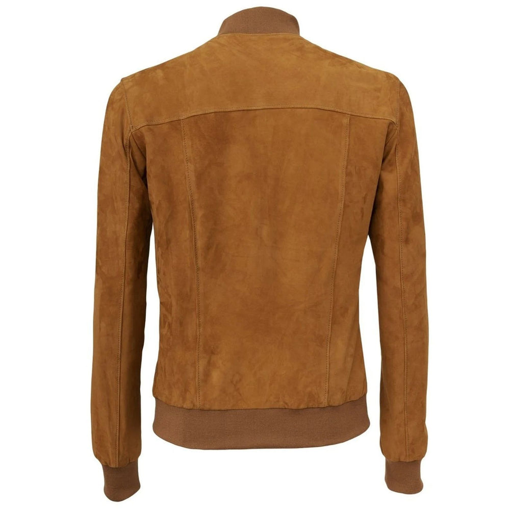 Womens Suede Cropped Cafe Racer Jacket | Leather Jackets AU Primeleathershop