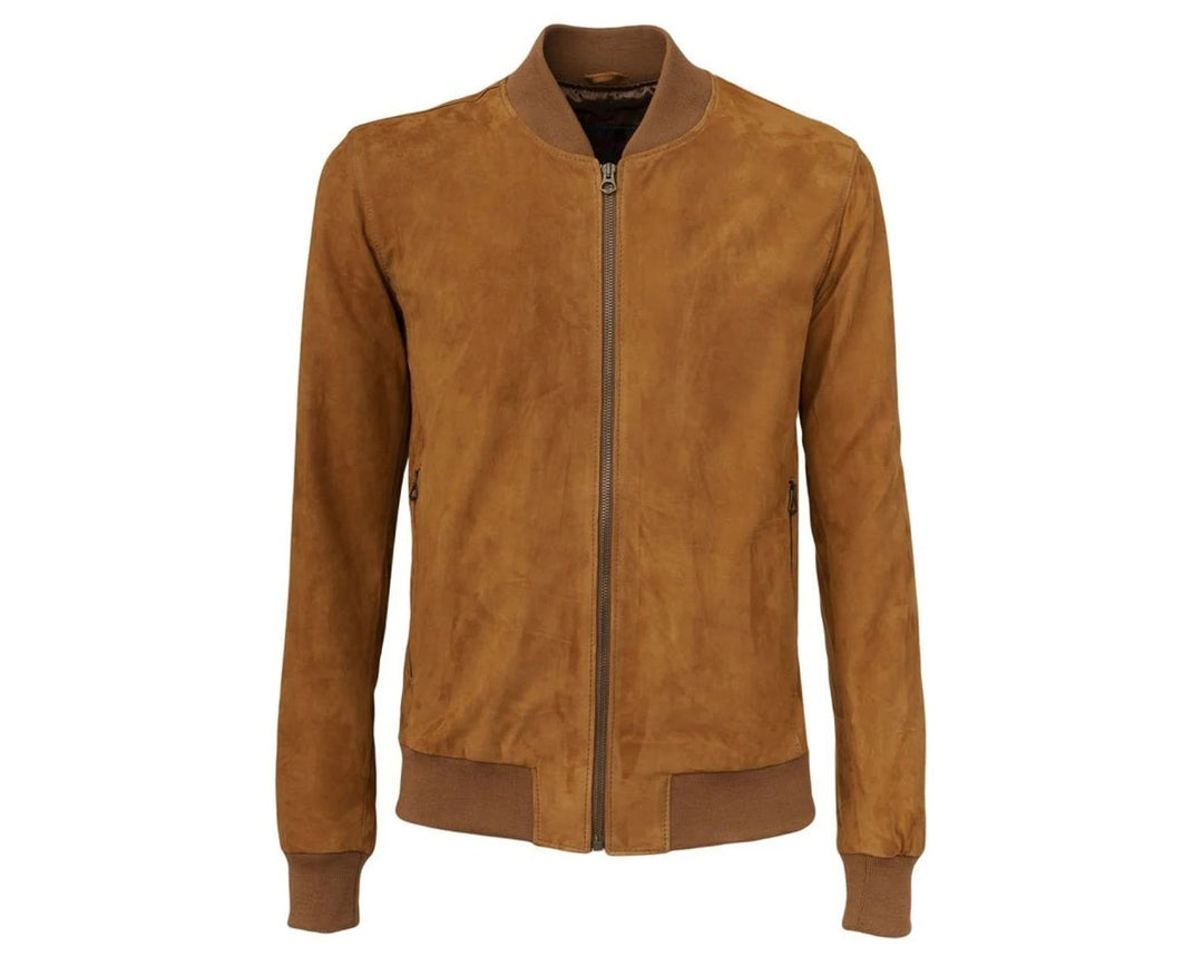 Womens Suede Cropped Cafe Racer Jacket | Leather Jackets AU Primeleathershop
